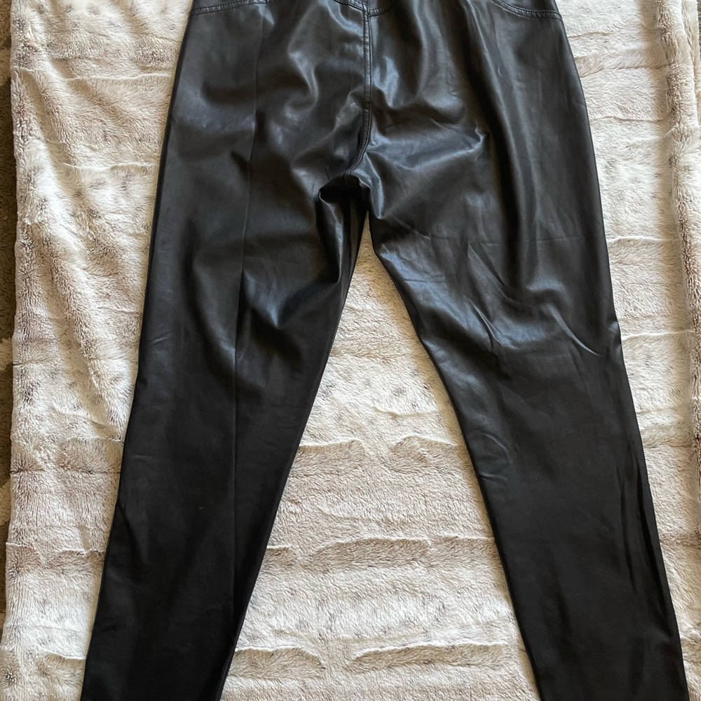 Black Faux Leather pants.